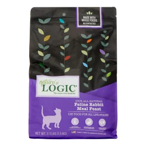 Nature's Logic Original Rabbit Dry Cat Food - 3.3 lb Bag