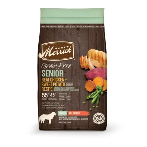 Merrick Grain-Free Senior Dry Dog Food - Chicken & Sweet Potato - 22 lb Bag