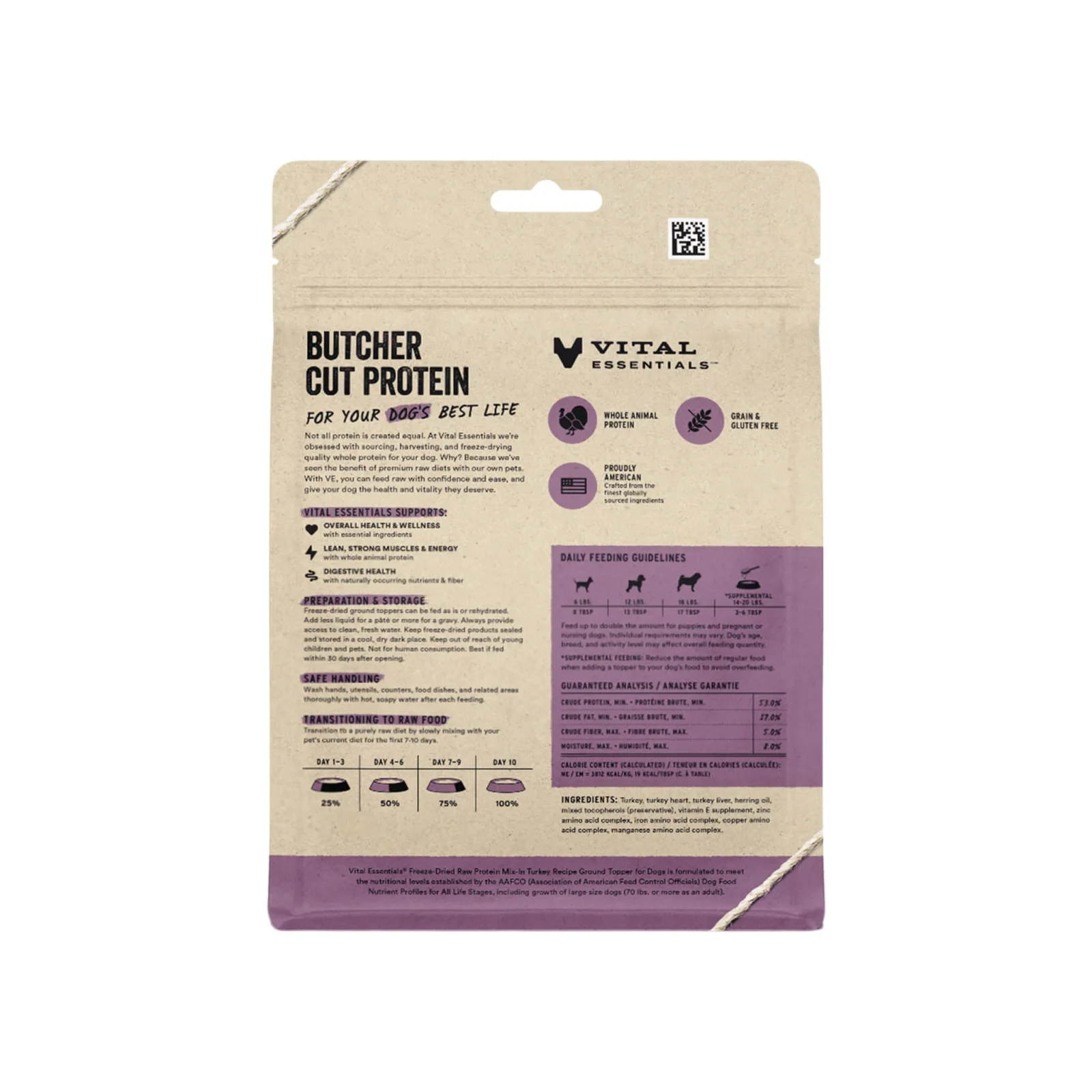 Vital Essentials Freeze Dried Raw Protein Mix-In Ground Topper for Dogs - Image 2