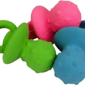 Multipet Minipet Pacifier Dog Chew Toy Assorted 4 in