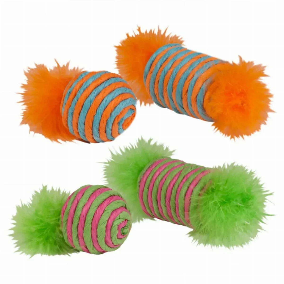 KB Raffia Spool & Ball with Feather 2-Count - Image 2
