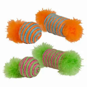 KB Raffia Spool & Ball with Feather 2-Count