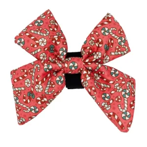 Dog Sailor Bow Collar Slider -Puppermint Twist