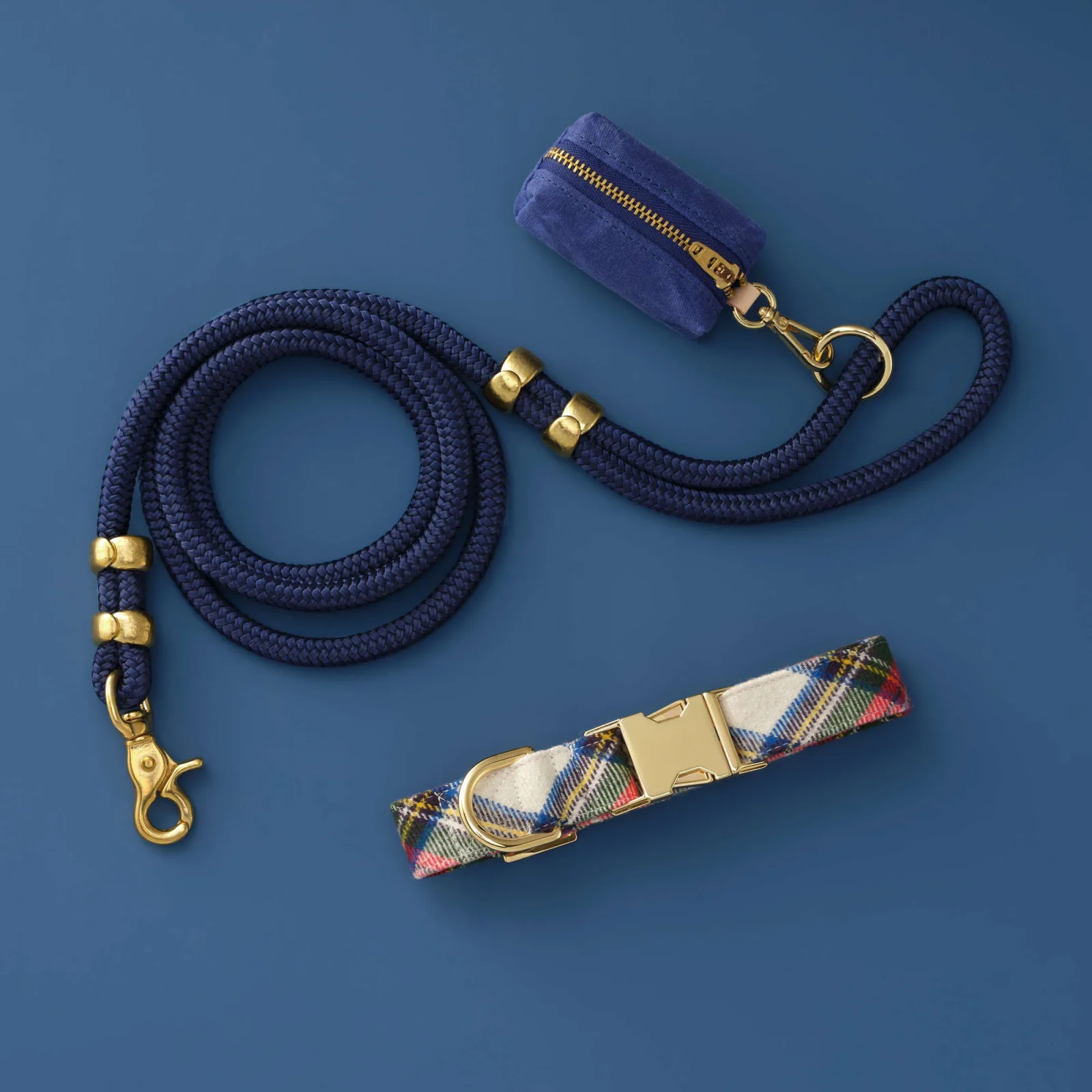 Regent Plaid Flannel Collar Walk Set - Image 2