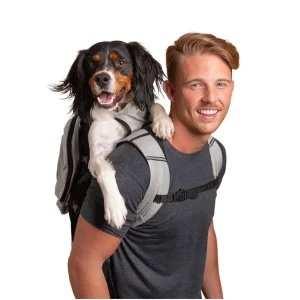 k9 Sport Sack Plus 2 Dog Carrier with Removable Storage in Light Grey
