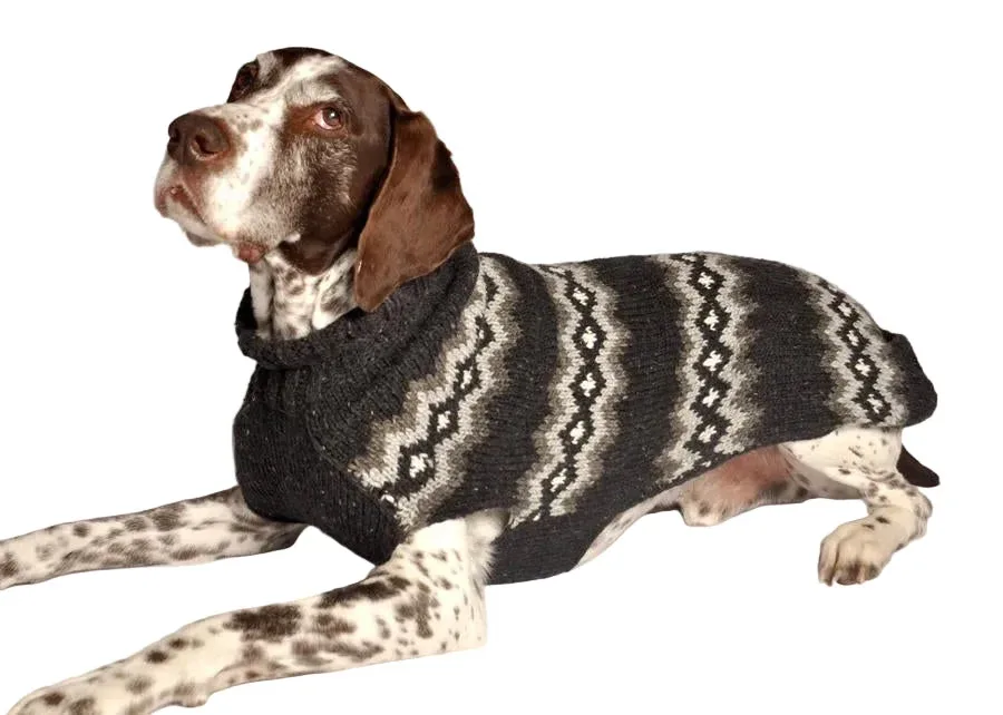 Gray Diamonds Dog Sweater - Image 2