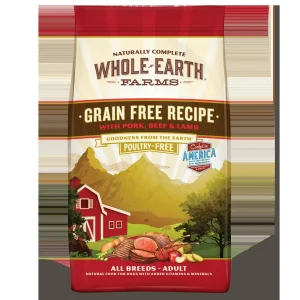 Whole Earth Farms Grain-Free Pork Beef & Lamb Dry Dog Food - 25 lb Bag