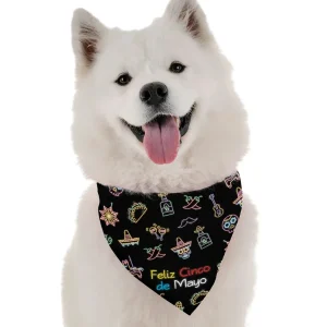 Feliz Cinco de Mayo Dog Bandana by BanDoggie