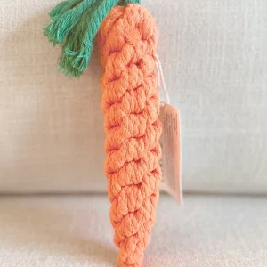 CARROT DOG ROPE TOY