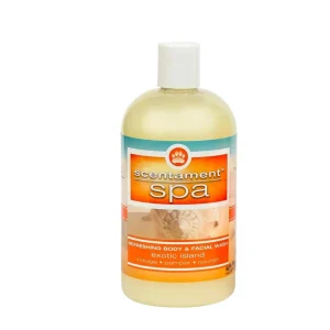 Best Shot Scentament Spa Body and Face Wash, Exotic Island, 16 oz