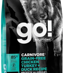 Petcurean GO! Carnivore Grain-Free Chicken, Turkey & Duck Adult Dry Dog Food - 3.5 lb Bag