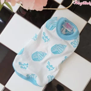 Wooflink BB Loves Cupcake Top - Baby Blue