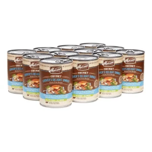 Merrick Grain-Free Chunky Carvers Delight Dinner Canned Wet Dog Food - 12.7 oz Cans - Case of 12