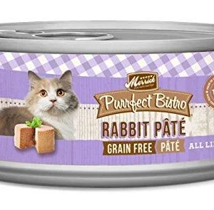 Merrick Purrfect Bistro Grain Free Rabbit Pate Canned Cat Food - 5.5 oz Cans - Case of 24