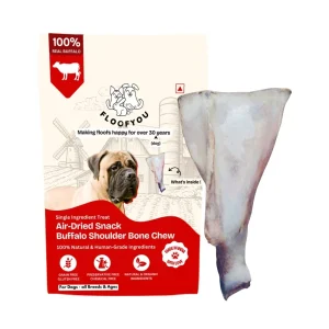 Floofyou Air Dried Buffalo Shoulder Bone Dental Chew Dog Treats