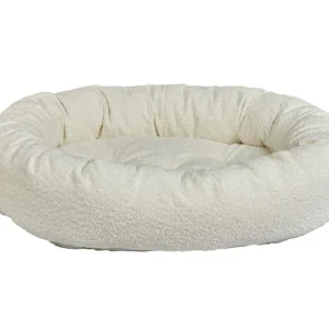 Donut Bed Shearling Collection in Milkshake