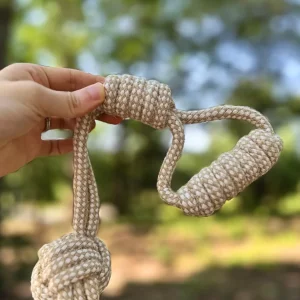 SPHERICAL KNOT DOG TUG TOY