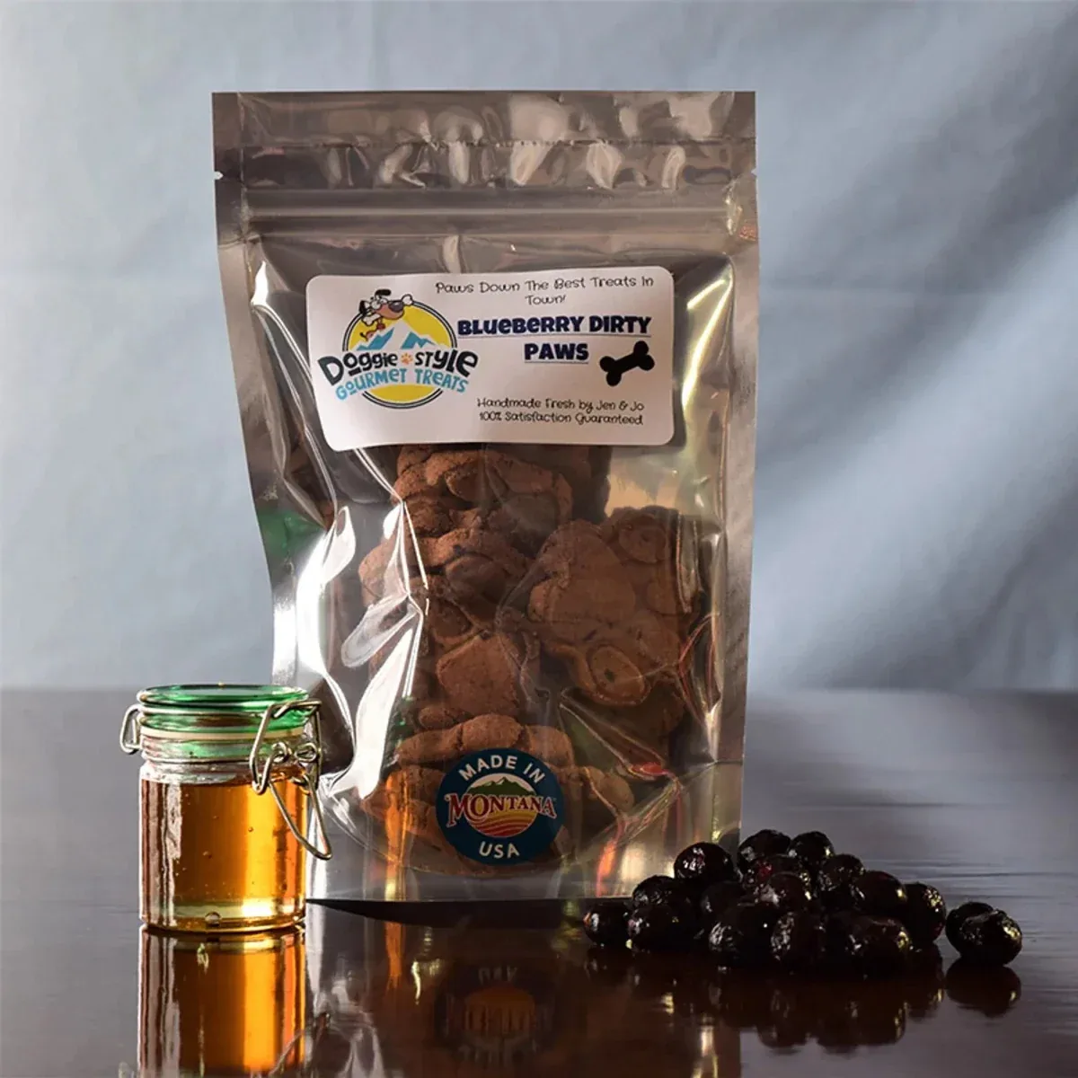 Doggie Style Gourmet Treats Blueberry Dirty Paws, 12OZ - Image 2