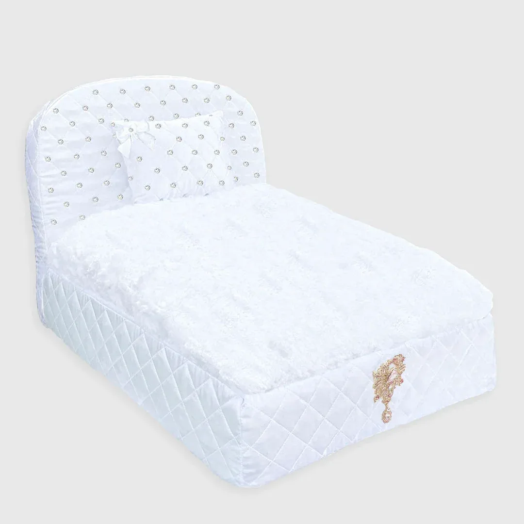 Glamour Baby Dog Bed in Snow