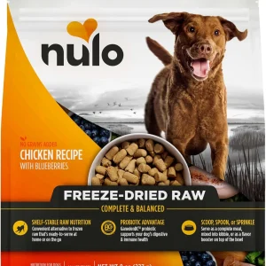 Nulo Grain-Free Freeze-Dried Raw Chicken with Blueberries Complete and Balanced Dry Dog Food