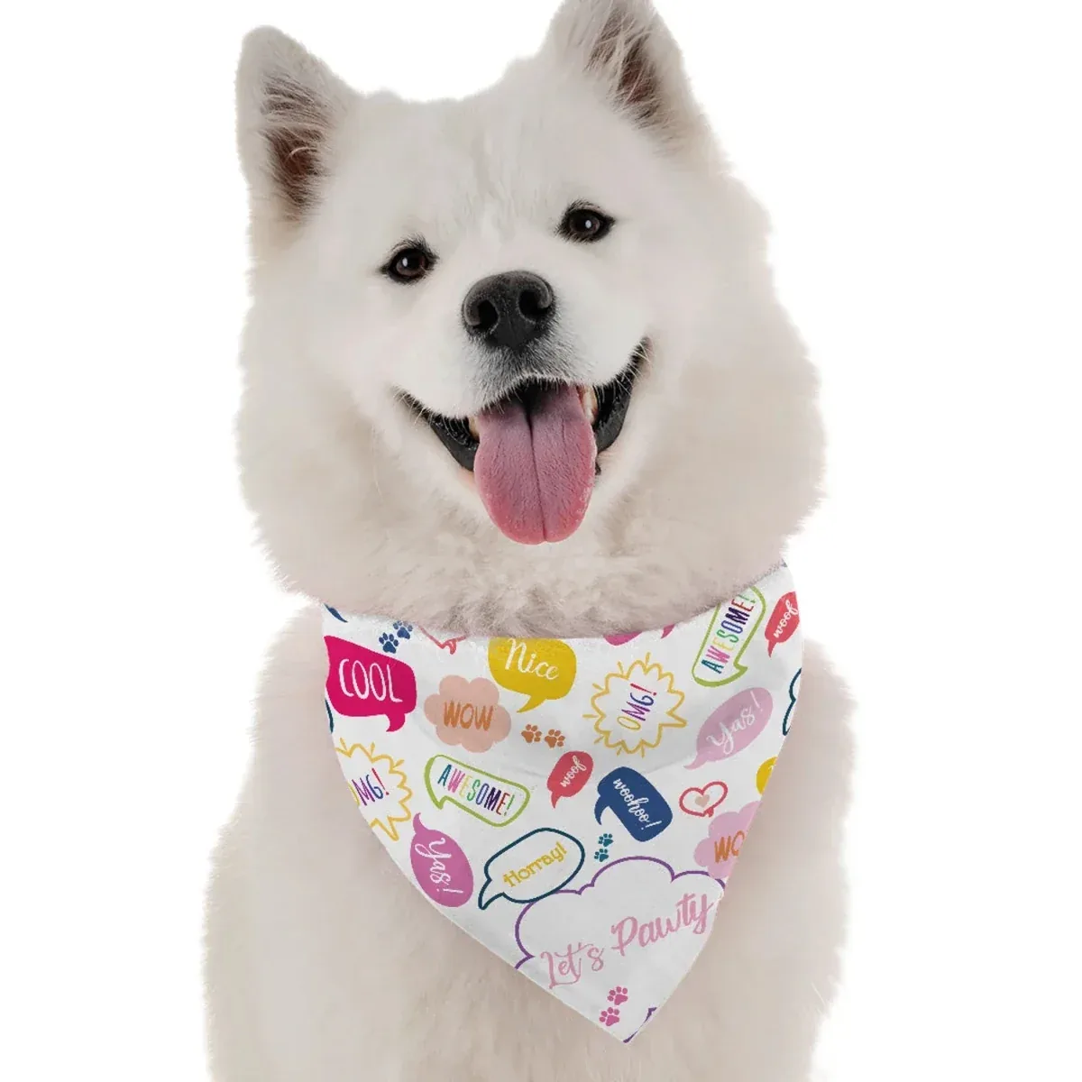 Let's Pawty Girl Dog Bandana by Bandoggies - Image 2