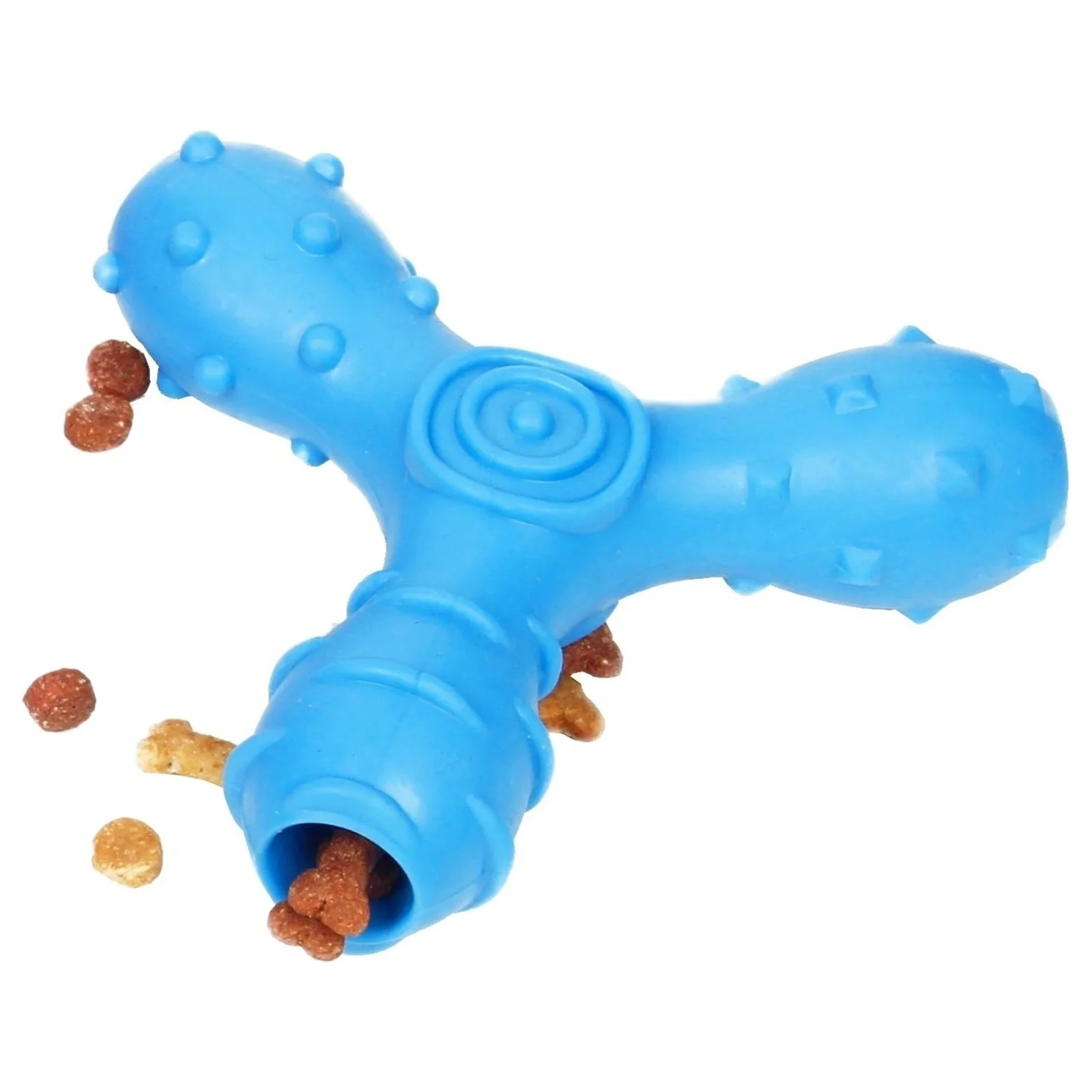 Pet Life ® 'Tri-Chew' Treat Dispensing and Chewing Interactive TPR Dog Toy - Image 2