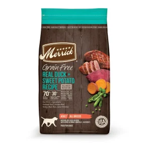 Merrick Grain-Free Duck & Sweet Potato Dry Dog Food - 22 lb Bag