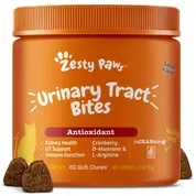 Zesty Paws Urinary Tract Bites Soft Chew Antioxidant Supplement for Cats