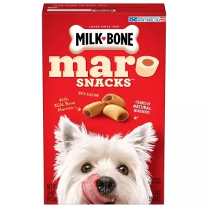 Milk-Bone MaroSnacks Peanut Butter Flavored Bone Marrow Chewy Dog Treats