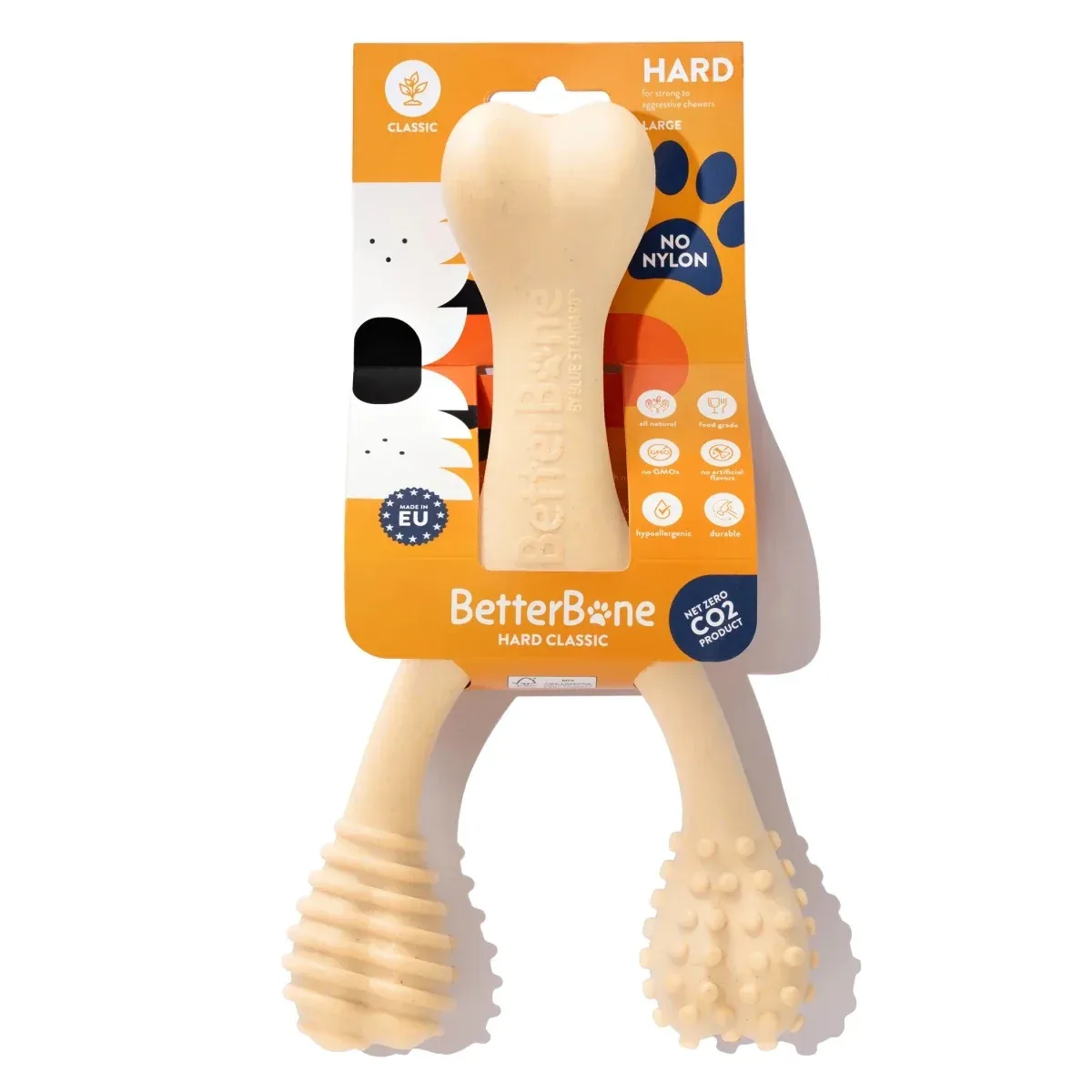 Durable Dog Chew Toy - Long-Lasting Hard Chew Bone for Aggressive Chewers