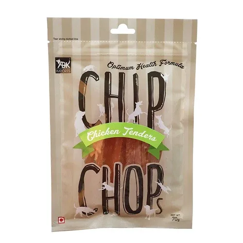 Chip Chops Chicken & Codfish Sandwich and Chicken Tenders with GiGwi Monkey Plush Toy Combo for Dogs - Image 2