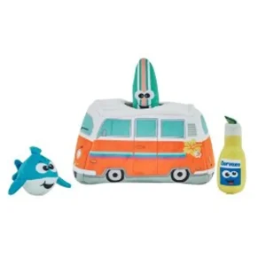 Outward Hound Hide A Surf Van Plush Dog Puzzle Dog Toy Multicolor