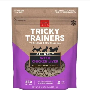 Cloud Star Tricky Trainers Liver Crunchy Tricky Trainers Biscuit Crunchy Dog Treats - 8 oz Bag