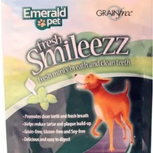 Emerald Pet Fresh Smileezz Grain Free Medium/Large Dog Dental Treats - 24 ct Dental Dispenser