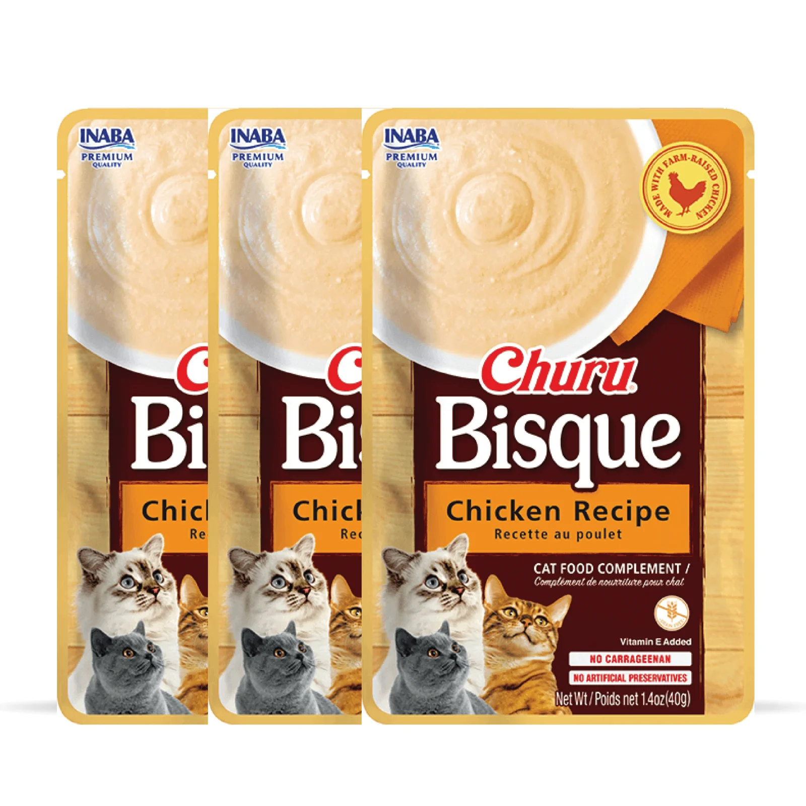 INABA Churu Bisque Chicken Recipe Cat Wet Food - Image 2