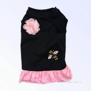 Chiffon Jeweled Bumble Bee Dog Dress by Bark Fifth Avenue