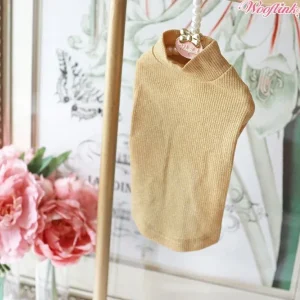 Shimmer Turtleneck in Gold