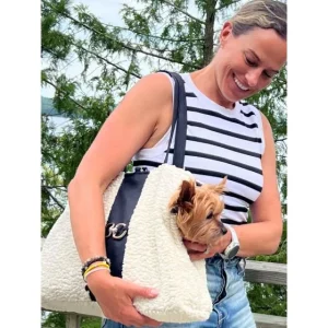 Signature Collection Carrier in Ivory Sheepskin