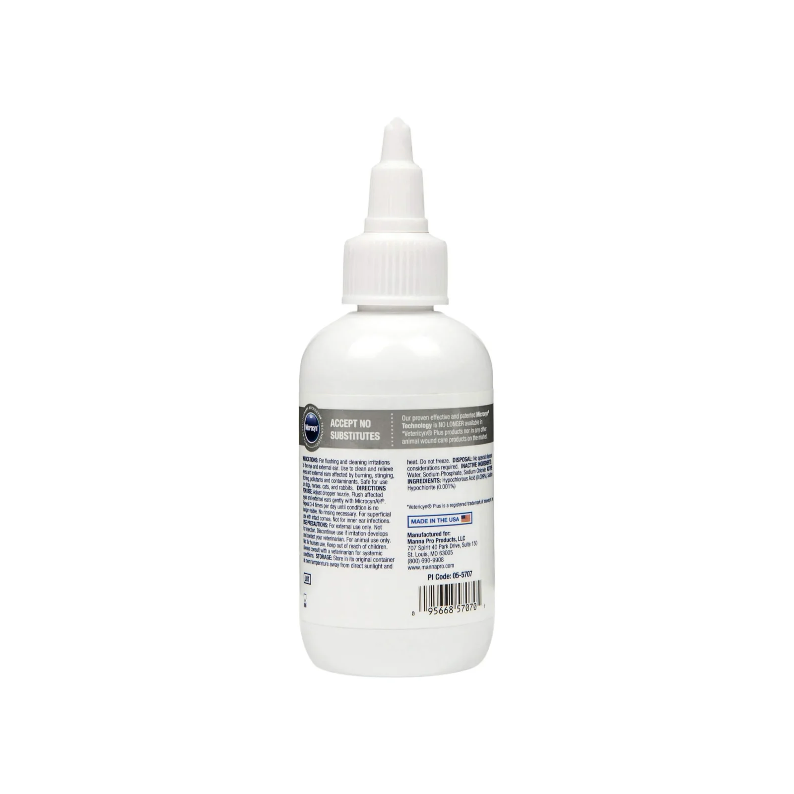 MicrocynAH Ear & Eye Wash for Dogs & Cats - Image 2