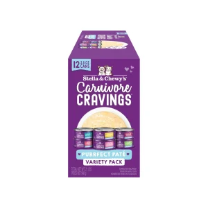 Stella & Chewy's Cravings Morsels Pate Variety Pack Cat Food 2.8 oz Case of 24