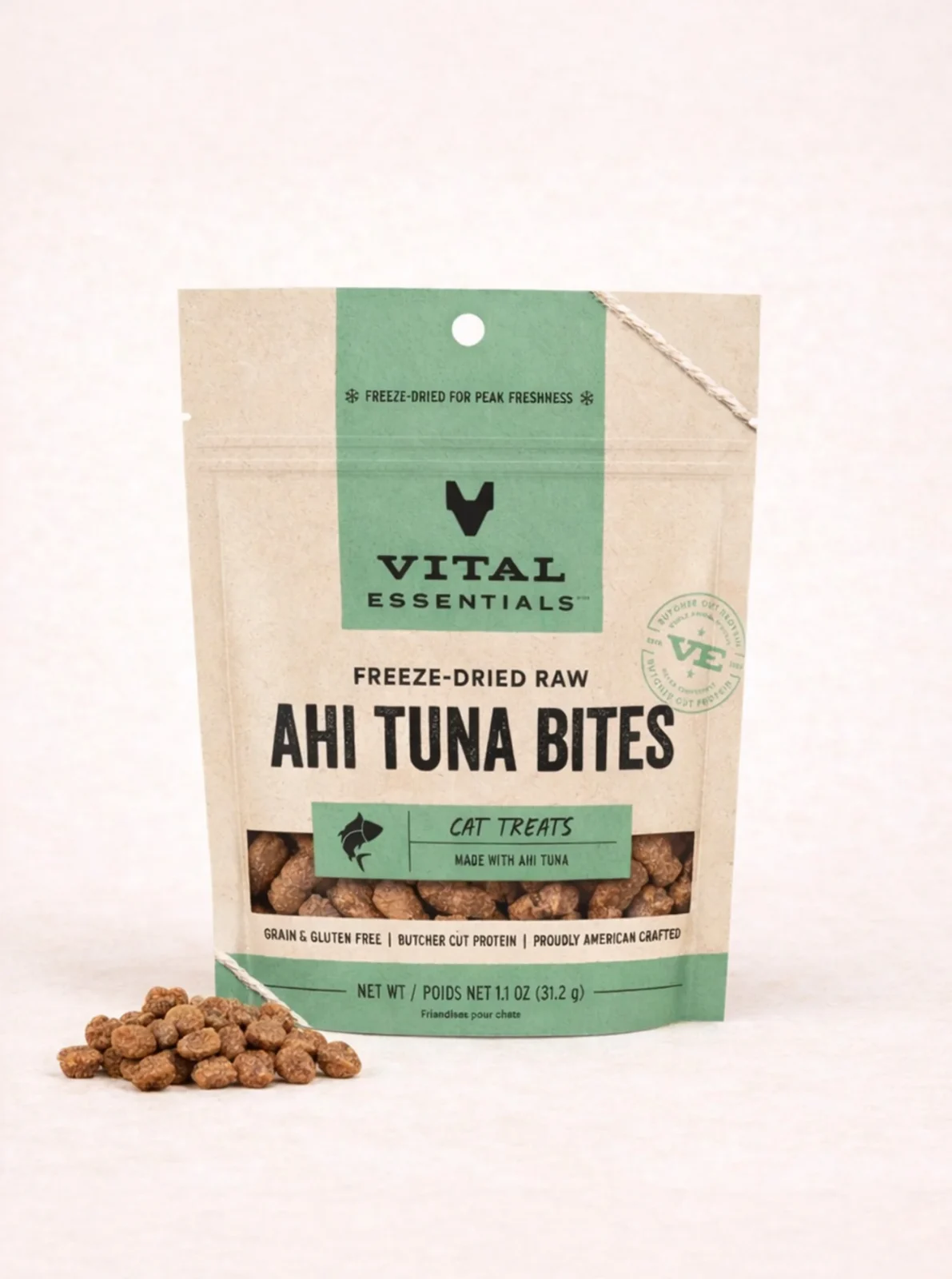 FREEZE-DRIED AHI TUNA BITES CAT TREATS