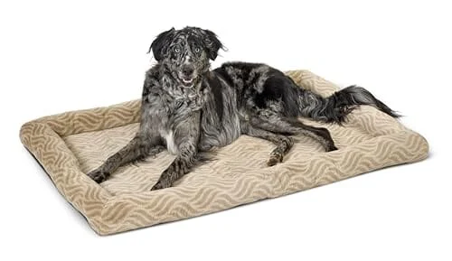 Midwest Homes Quite Time Deluxe Hudson Oval Sherpa Foam Dog Bed - Image 2