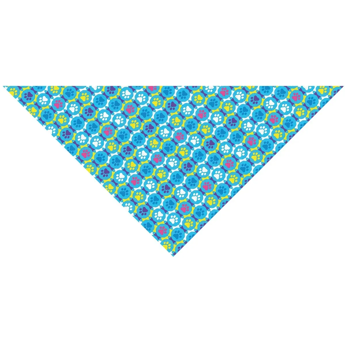 Top Performance Puppy Paws Blue Bandanas