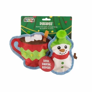 Outward Hound Durablez Cocoa/Snowman Dog Chew Toy X-Small, 2-Count