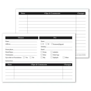 Customer Profile Cards 4x6In, 50-Count