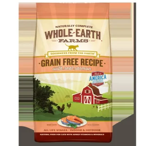 Whole Earth Farms Grain-Free Salmon Dry Cat Food - 5 lb Bag