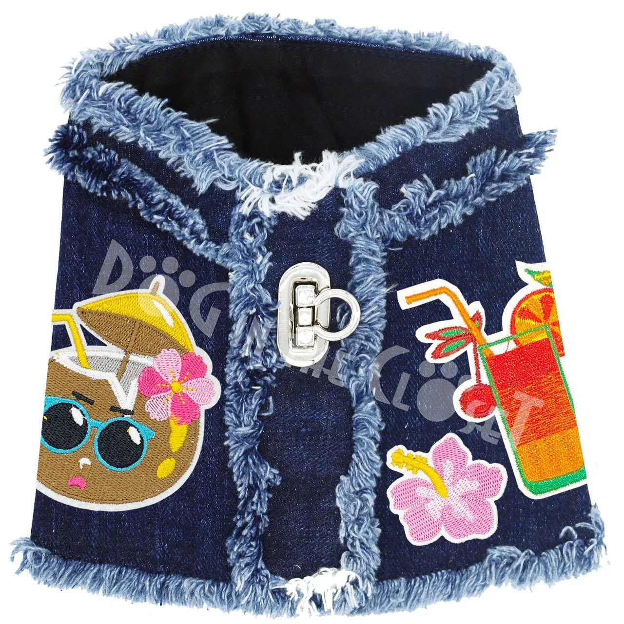 Pina Colada Denim Harness Vest in 3 Colors