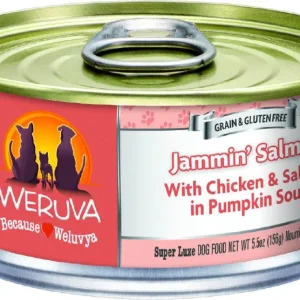 Weruva Jammin' Salmon Canned Dog Food - 5.5 Oz - Case of 24