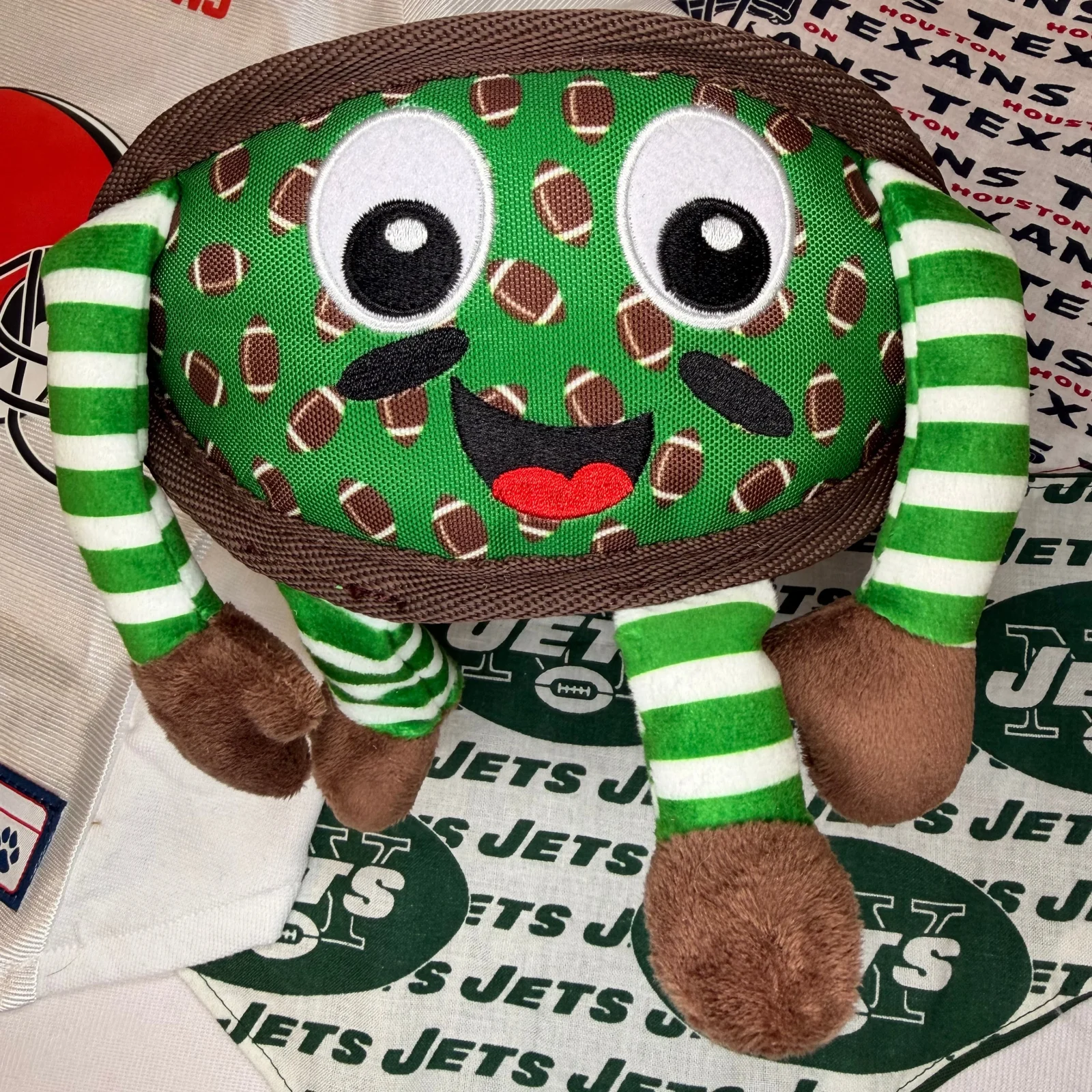 Football Player Dog Toy
