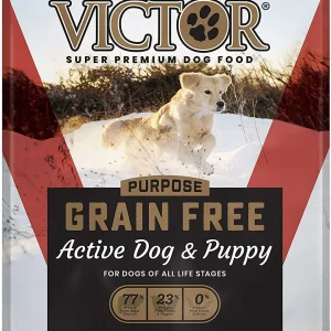 Victor Grain Free Active Puppy and Dog Dry Food Dry Dog Food - 5 lb Bag